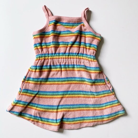 Hanna Andersson Girl Loop Terry Sleeveless Dress with Pockets 2T 2 years 85 Cm - Picture 1 of 8